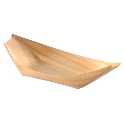 C/100 Coppette Barca 22 cm  Sustainable Tableware 1021 Gold Plast
